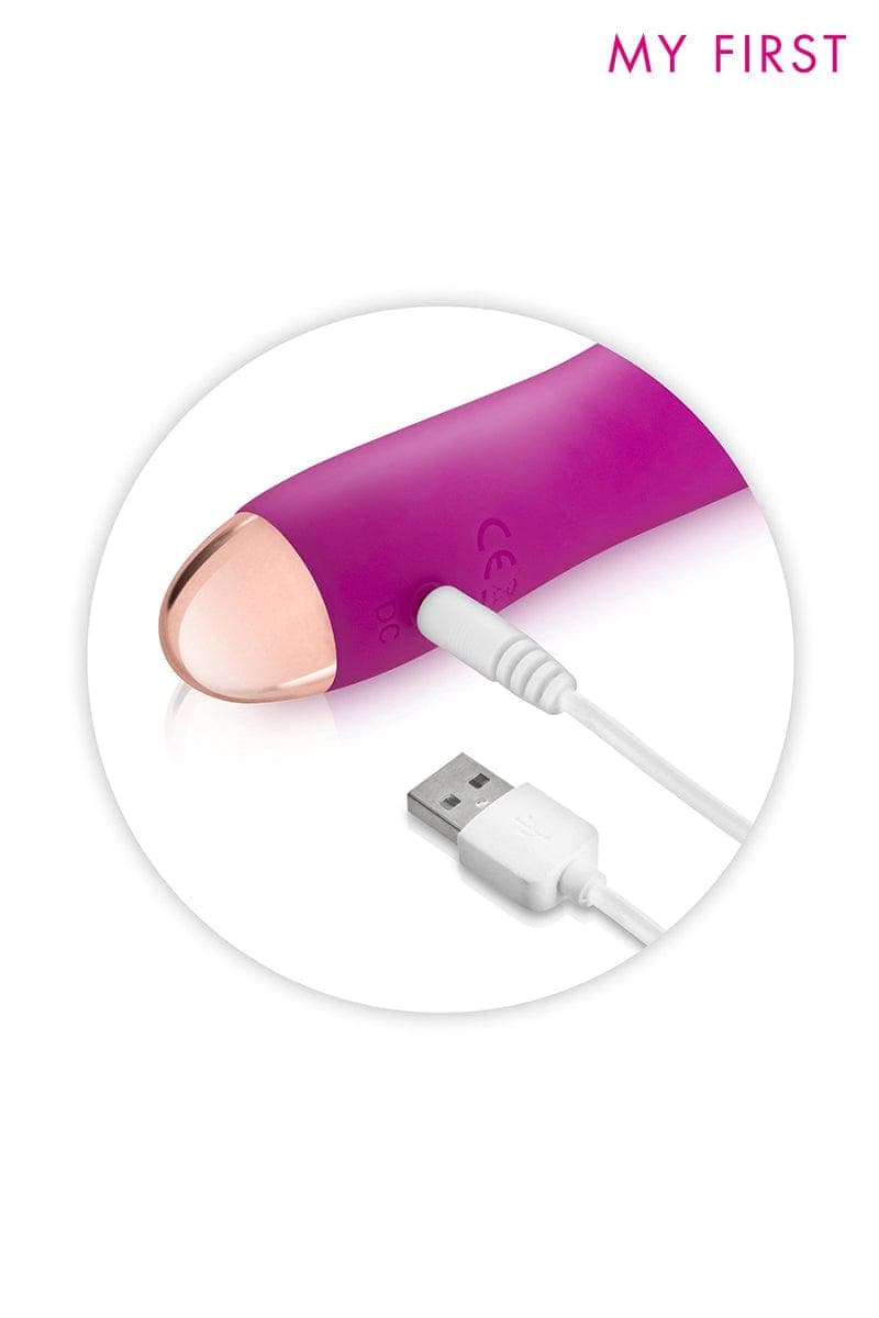 Vibromasseur rechargeable Rocket rose - My First