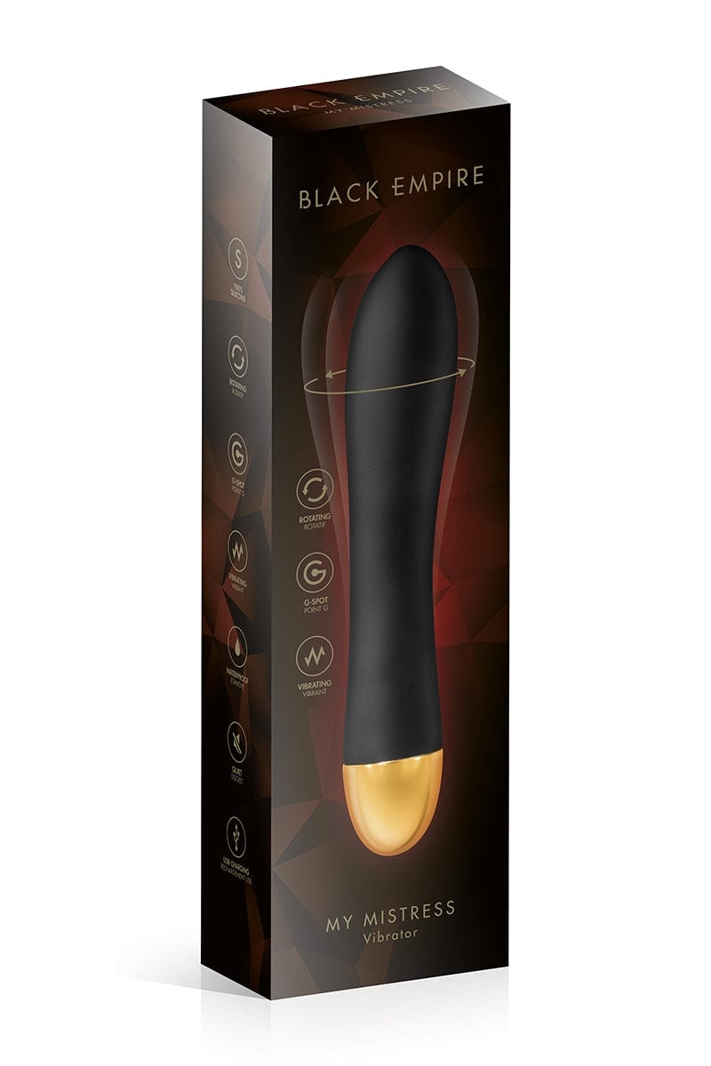 Vibromasseur rotatif 5 programmes rechargeable USB My Mistress - Black Empire