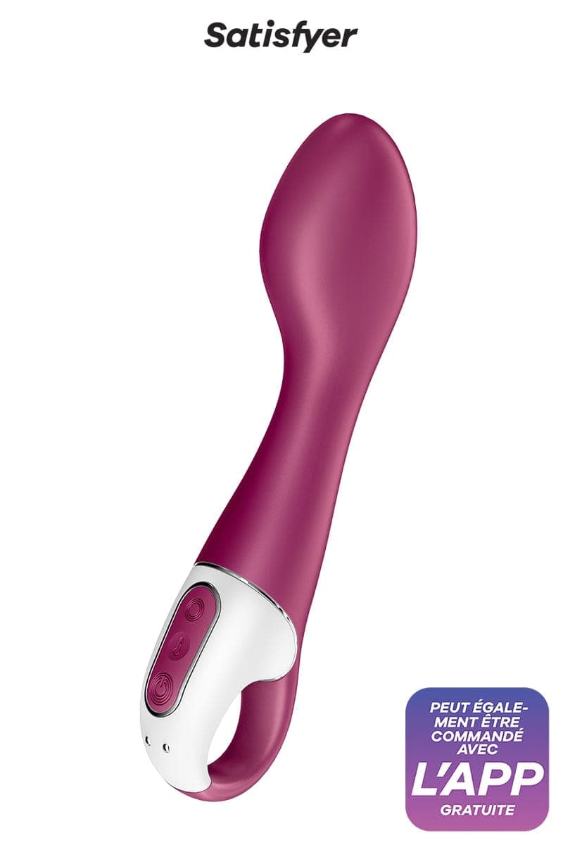Vibromasseur stimulation vaginale chauffant Hot spot 21cm - Satisfyer