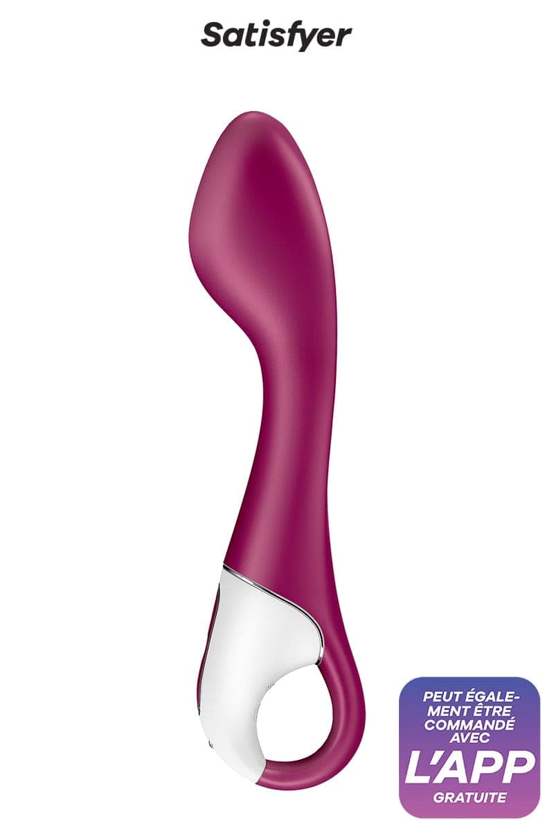 Vibromasseur stimulation vaginale chauffant Hot spot 21cm - Satisfyer