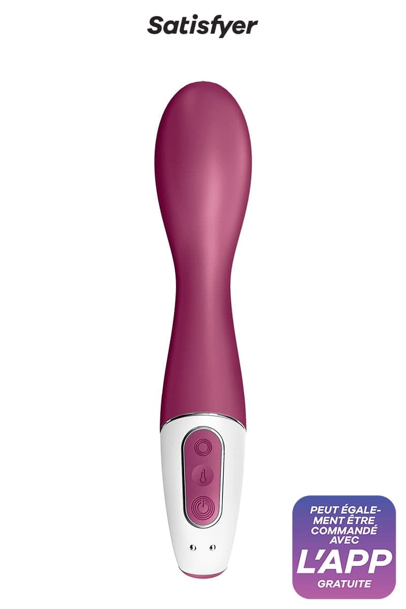 Vibromasseur stimulation vaginale chauffant Hot spot 21cm - Satisfyer