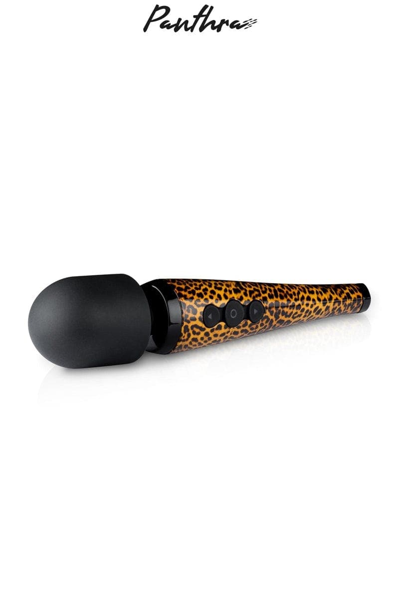 Vibromasseur wand panthère pour femme sauvage baguette Shaka 28cm + trousse - Panthra