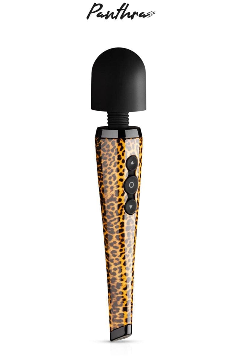 Vibromasseur wand panthère pour femme sauvage baguette Shaka 28cm + trousse - Panthra