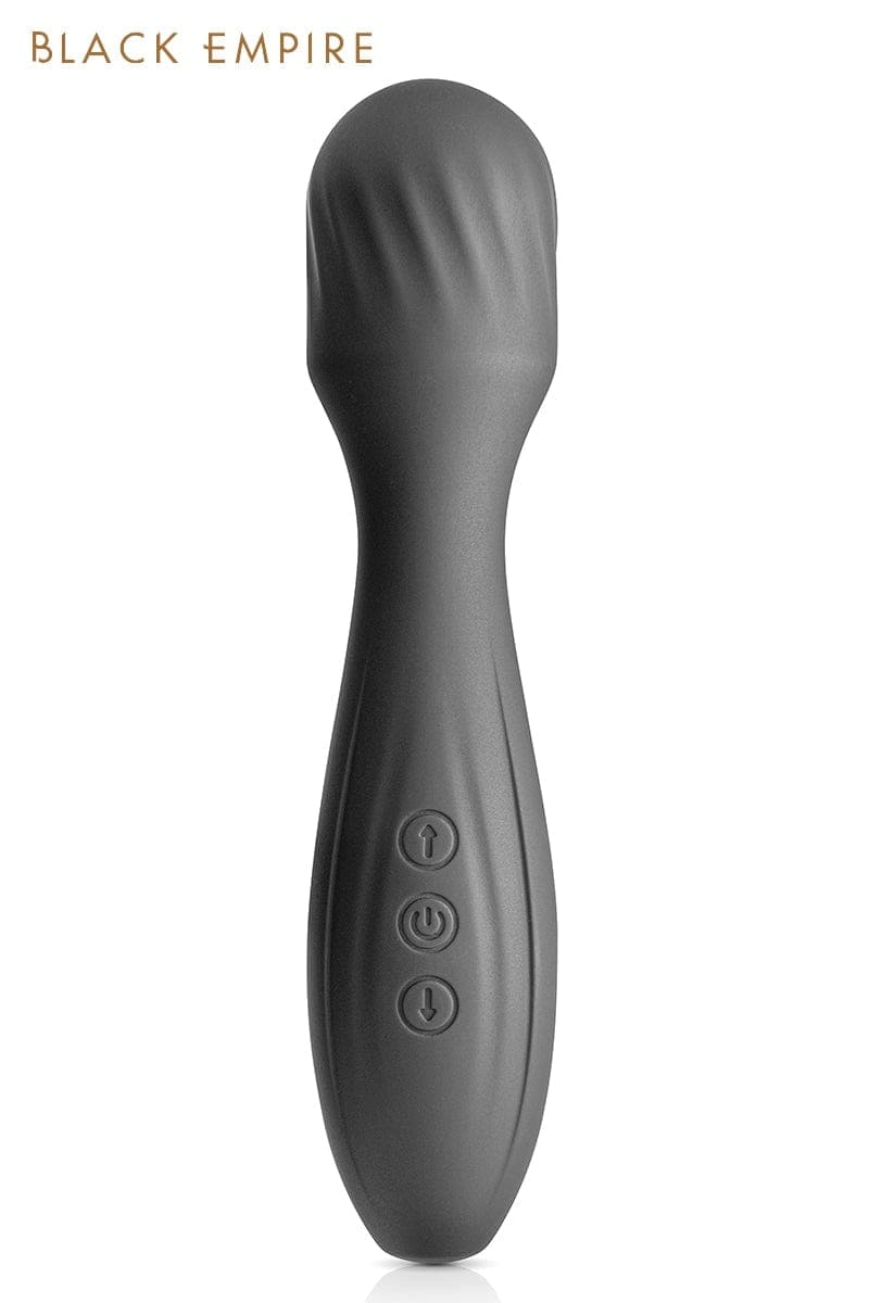 Vibromasseur wand pour clitoris en silicone soft touch My Sultana 17.5cm - Black Empire