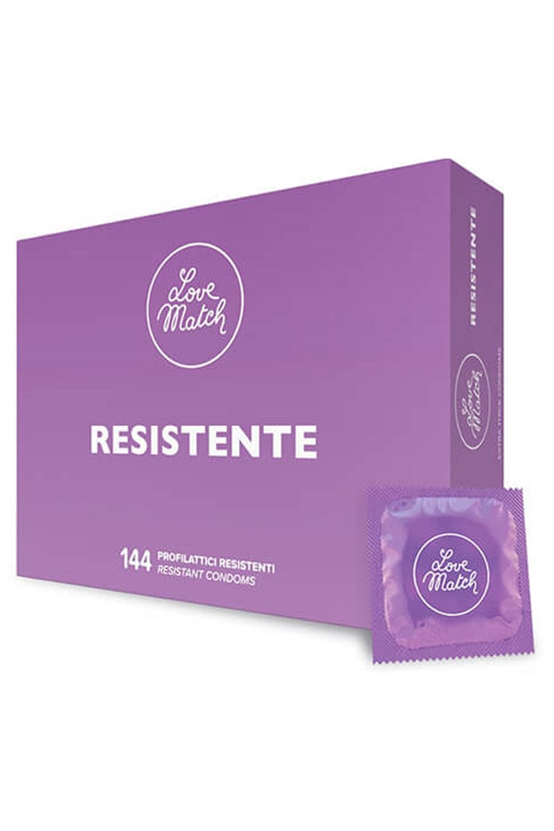 Boîte 144 préservatifs lubrifiés et résistants - Love Match