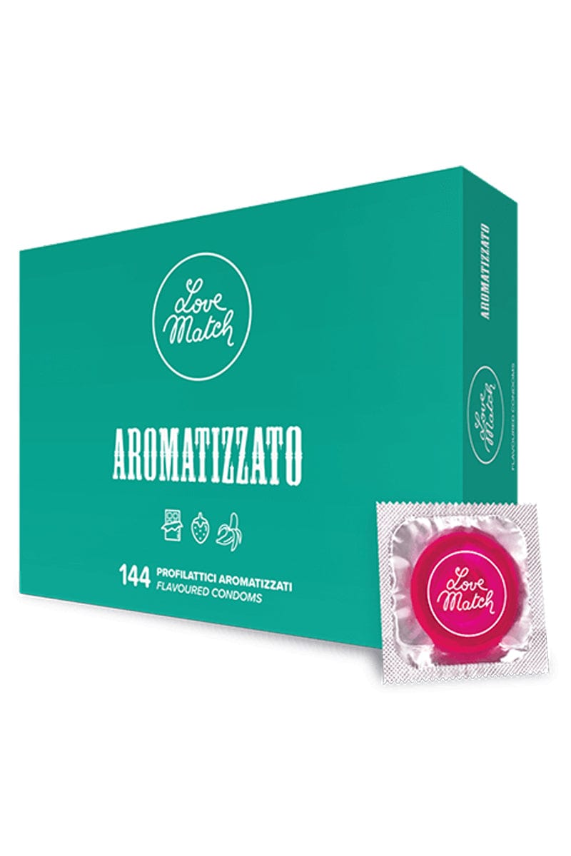 Boîte de 144 préservatifs aromatisés 3 parfums - Love Match