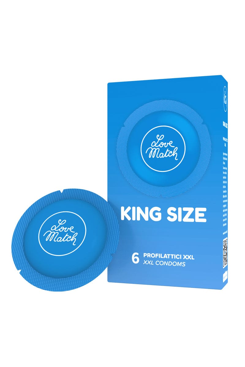 Boite de 6 préservatifs King size - Love Match