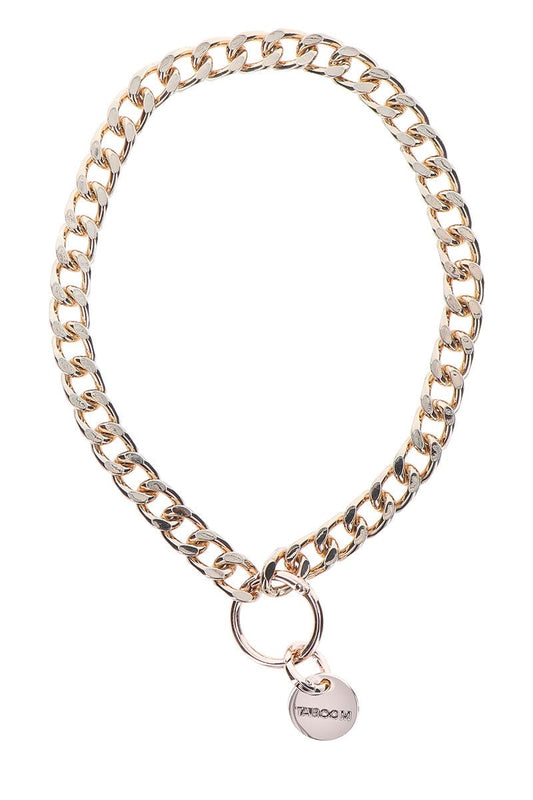 Collier BDSM en métal sans nickel Statement - Taboom