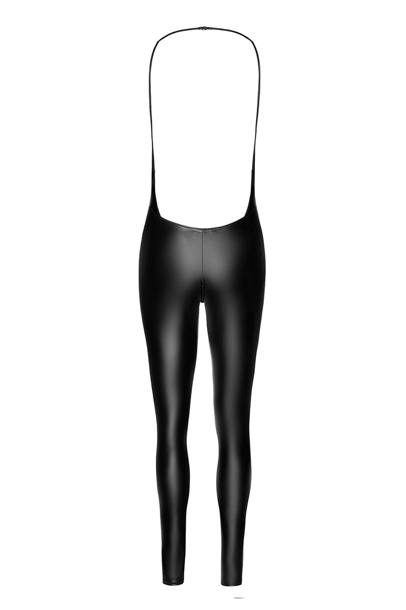 Combinaison femme bijou Mirage F306 en wetlook noir - Noir Handmade