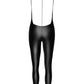 Combinaison femme bijou Mirage F306 en wetlook noir - Noir Handmade