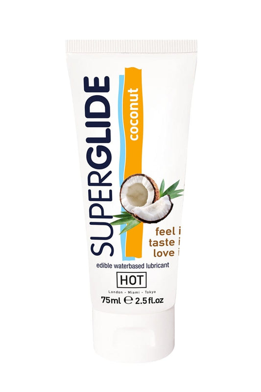 Gel comestible préliminaire et pénétration noix de coco SuperGlide - HOT