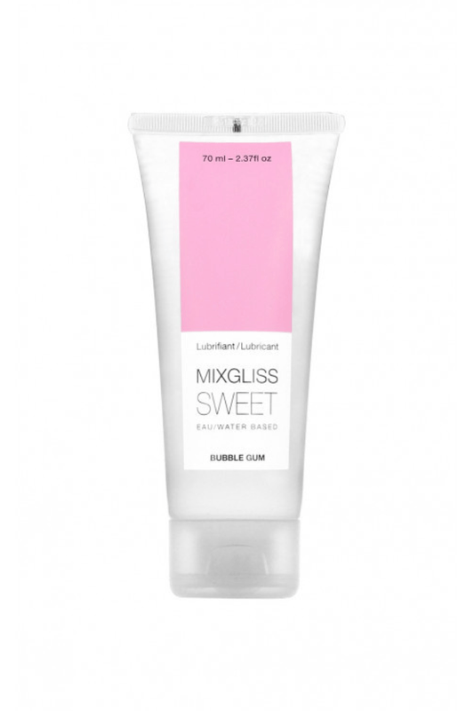 Gel lubrifiant vaginal à base d'eau Sweet Bubble Gum 70ml - Mixgliss