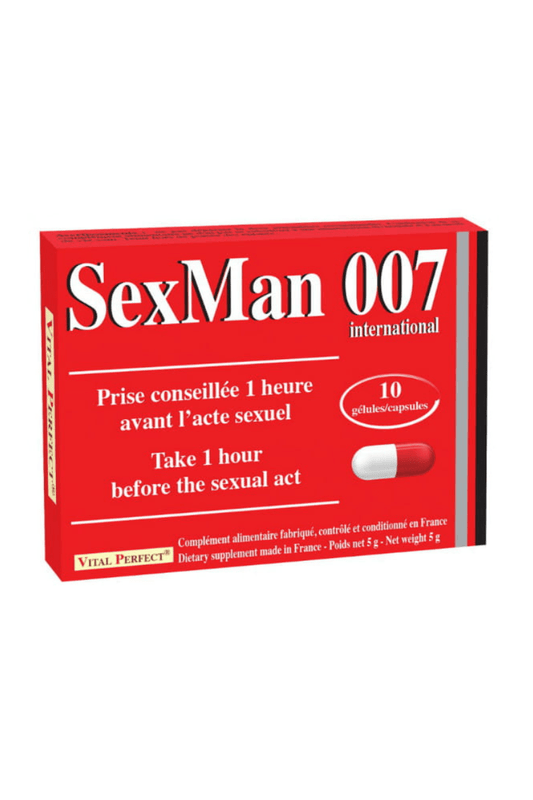 Gélules Aphrodisiaque SexMan 007 (x10) - Vital Perfect