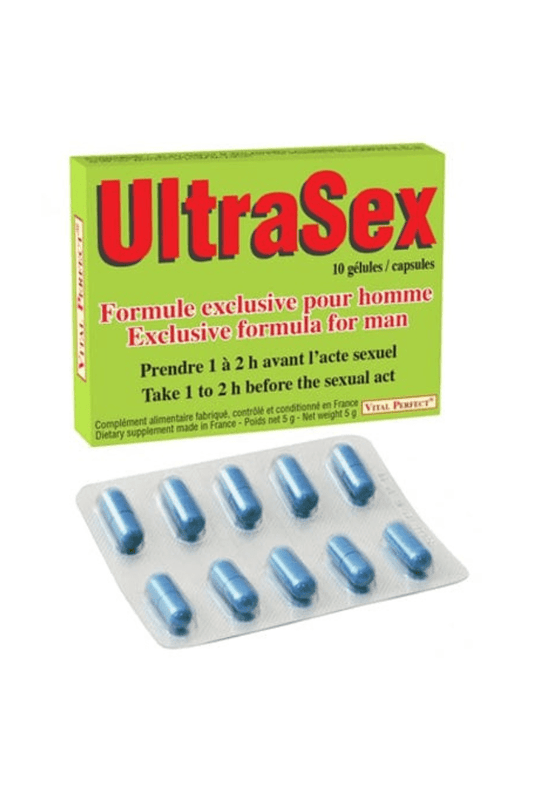 Gélules aphrodisiaques Ultrasex (x10 gélules) - Vital Perfect