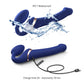 Gode ceinture anatomique Multi Orgasm bleu nuit M - Strap-on-me