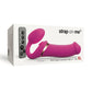 Gode ceinture anatomique vibrant Strap-on-me Multi Orgasm Fuchsia XL - Strap-on-me