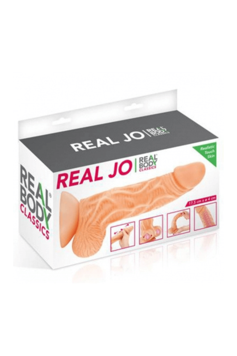 Gode ventousé hyper réaliste avec prépuce 19cm Real Joe - Real Body