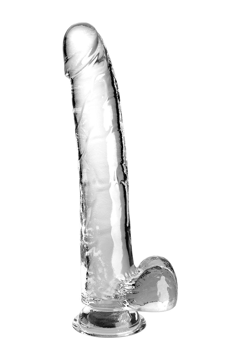 Gode XXL réaliste 30,5 x 5,1 cm Clear King Cock - Pipedream