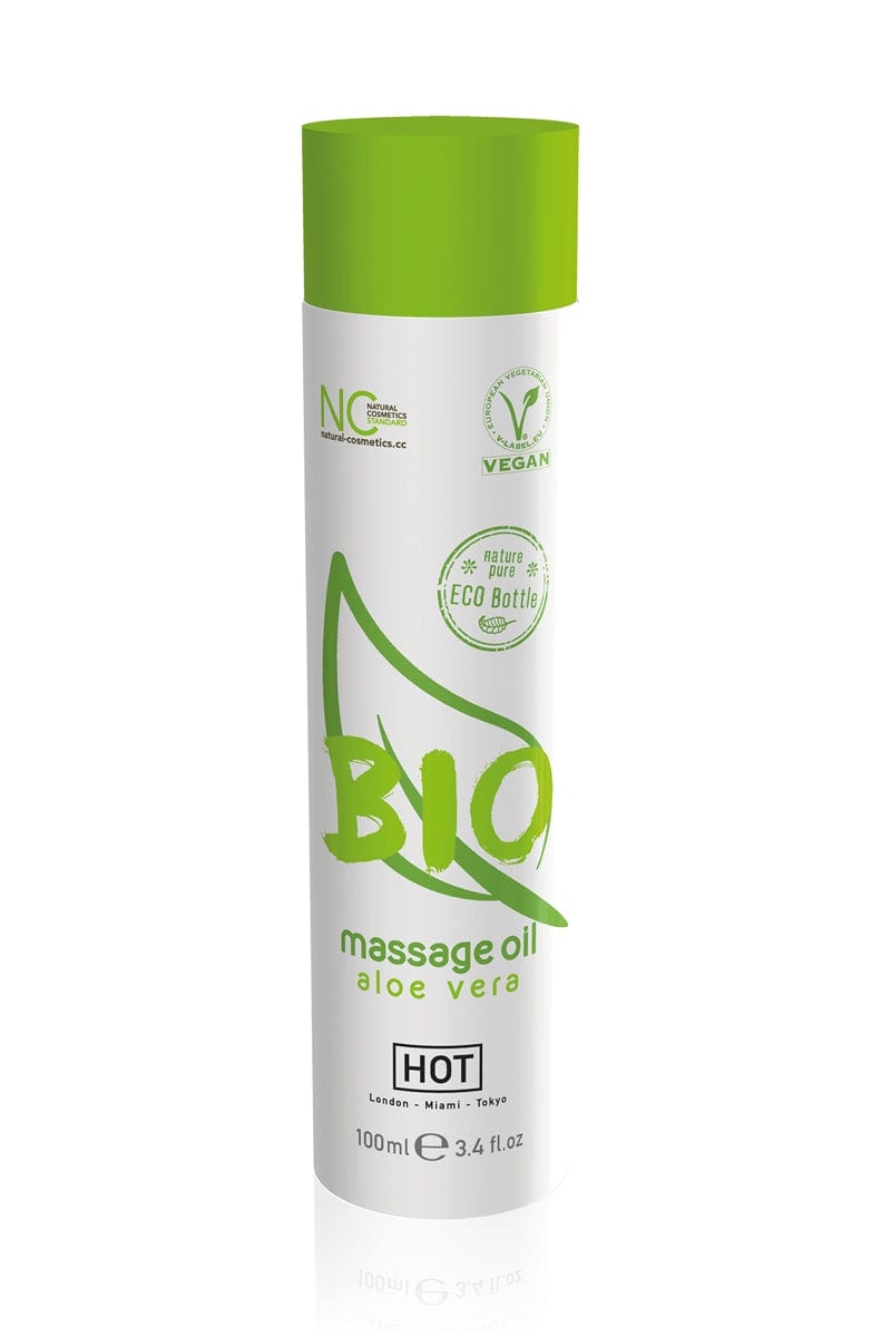 Huile de massage coquins BIO parfumé à l'aloe vera 100ml - HOT