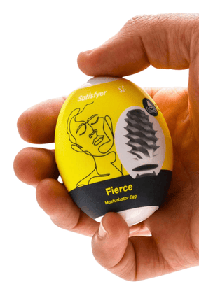 Masturbateur oeuf manchon en TPE pour homme Egg Fierce 7cm - Satisfyer
