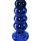 Plug anal vibrant en verre The Radiant bleu - ToyJoy