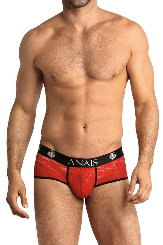 Shorty rouge en dentelle pour homme Brave - Anaïs for Men