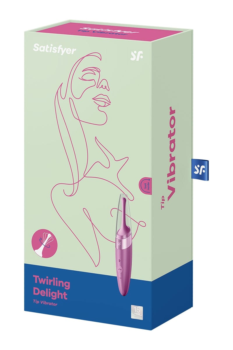 Stimulateur 12 modes de vibrations Twirling Delight Framboise - Satisfyer