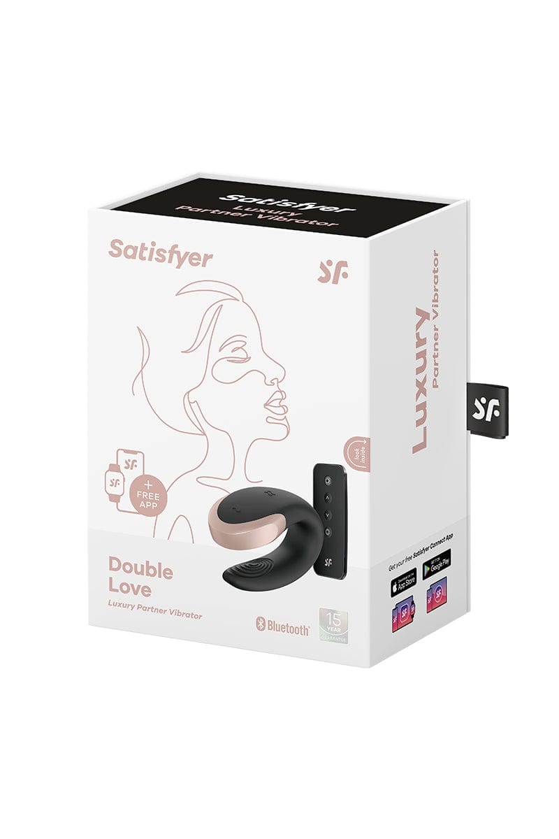 Stimulateur de luxe pour couple Double Love noir - Satisfyer