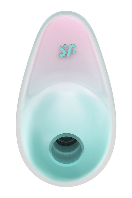 Stimulateur Pixie Dust air pulsé et vibrations rose et menthe - Satisfyer