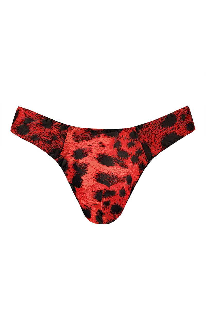 String sexy pour homme rouge léopard Savage - Anaïs for Men