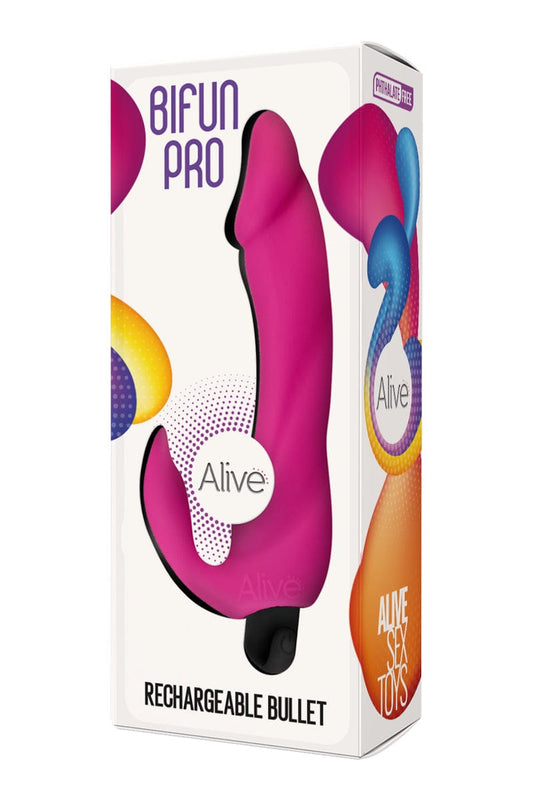 Vibromasseur rabbit rechargeable Bifun Pro - Alive