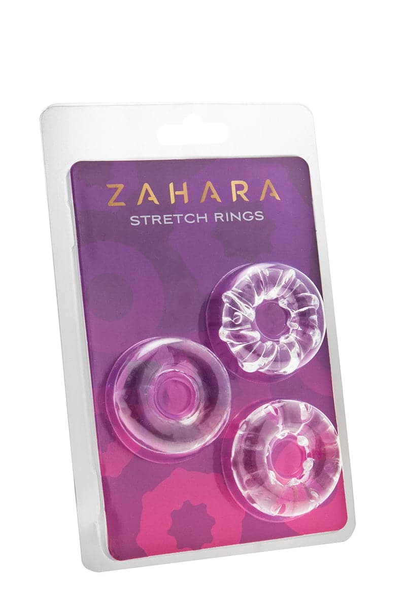 3 anneaux de pénis extensible pour érection masculine 4cm  - Zahara