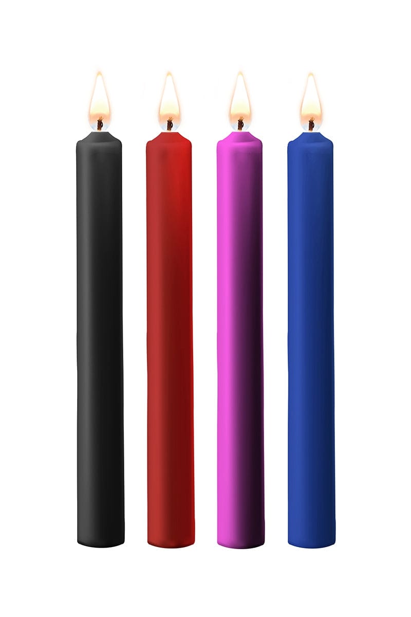 4 bougies basse températures colorées Large pour jeux BDSM- Ouch!