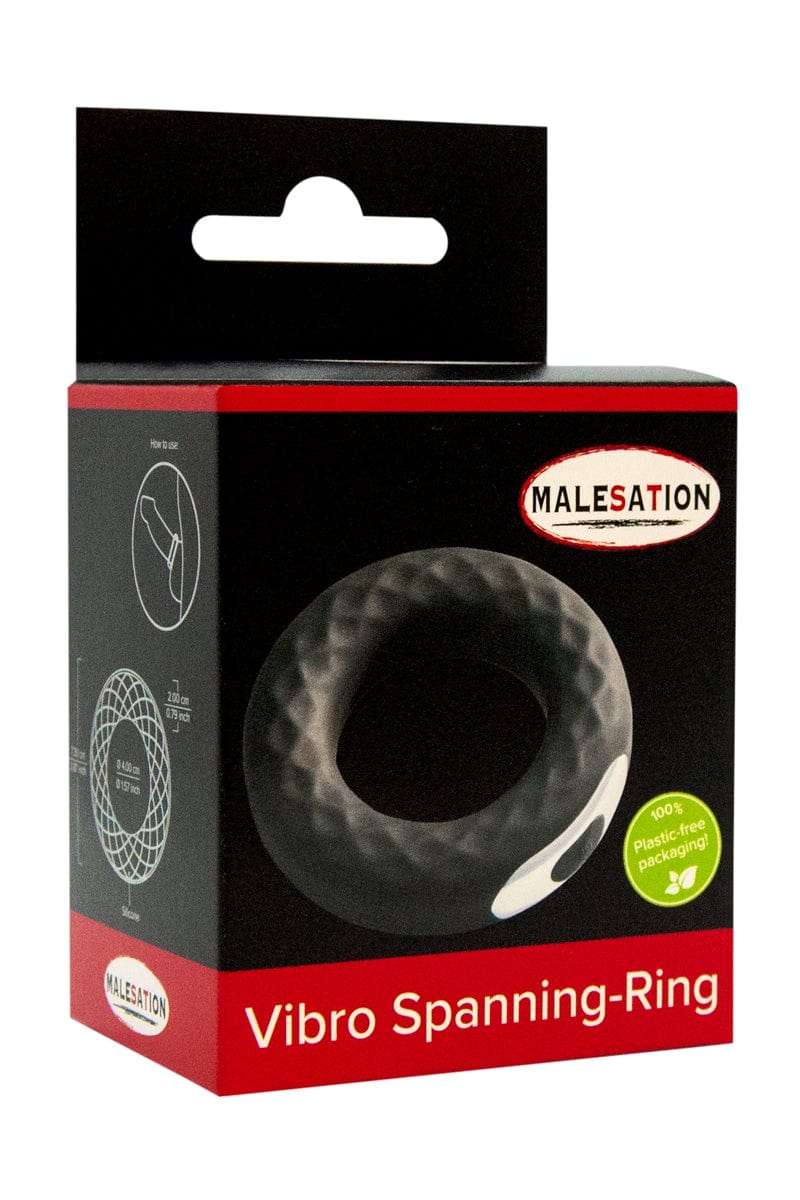Anneau à bite 10 modes vibrant en silicone Spanning Ring - Malesation