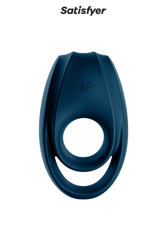 Anneau à penis vibrant double stimulation pour couple Cockring Incredible duo - Satisfyer