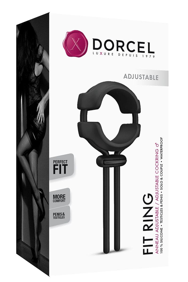 Anneau pour pénis et testicules ajustable performances Fit ring - Dorcel