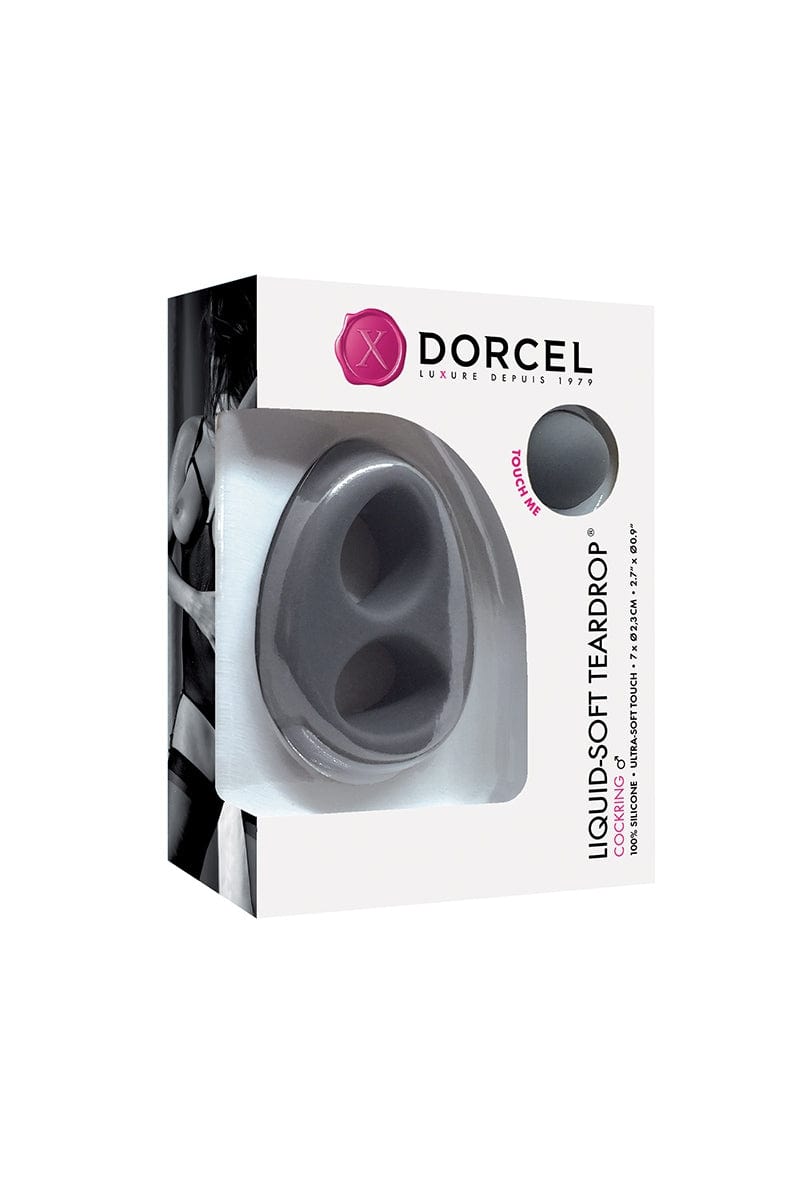 Anneau pour testicules et pénis en silicone Liquid Soft Teardrop - Dorcel