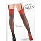 Bas en nylon style glamour couture noir et rouge non-autofixants - Anne d'Alès