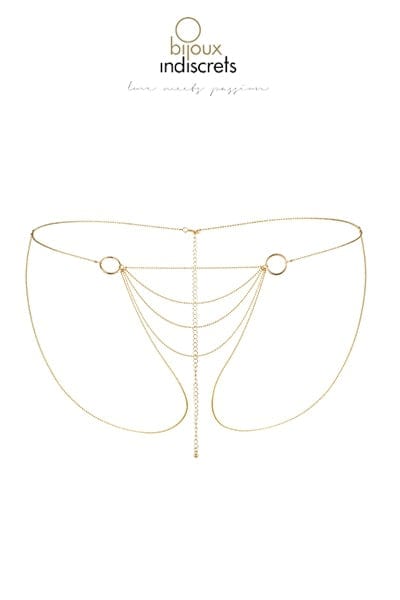 Bijou de corps sexy chaines dorées en forme de bikini - Bijoux Indiscrets