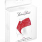 Boxer sexy pour femme sexe ouvert en dentelle rouge Julia - Fashion Secret TU / rouge