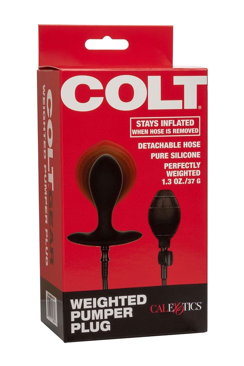 Butt plug gonflable avec poire amovibles Weighted Pumper Plug 7.5cm - Colt