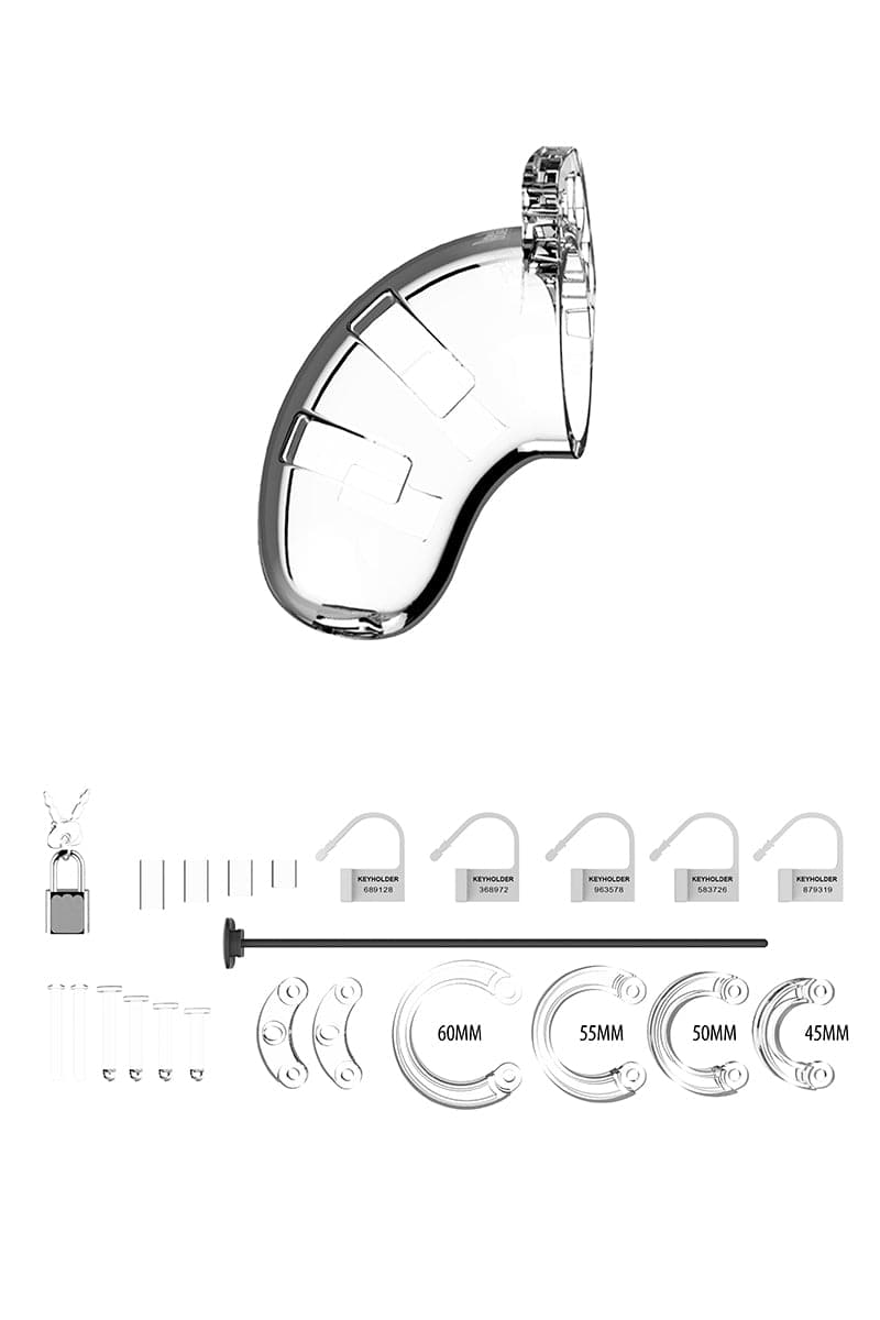 Cage de chasteté 6,5cm avec plug d'urètre - ManCage 15