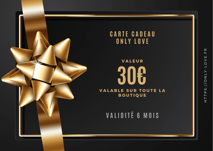 Carte cadeau électronique Only Love 30,00 €