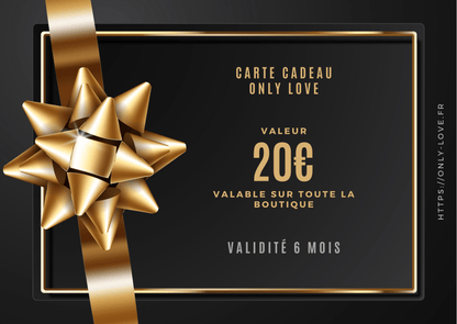 Carte cadeau électronique Only Love 20,00 €