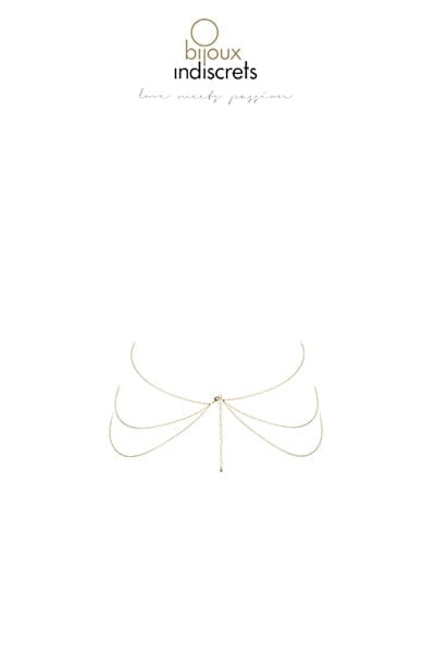 Chaine de corps sexy en forme de 8 en métal doré réglable - Bijoux Indiscrets