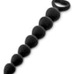 Chapelet anal souple 7 perles en silicone noir Back Love Taille M 26cm - Glamy