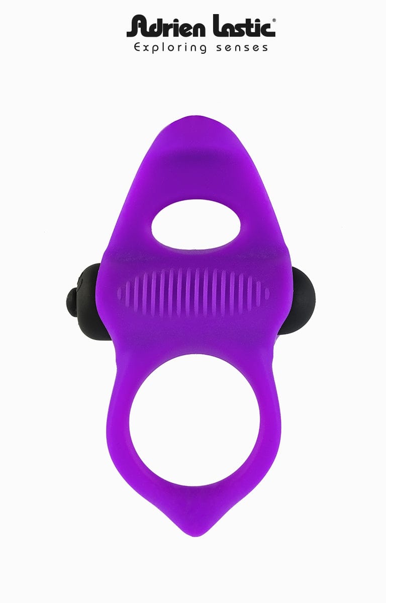 Cockring en silicone avec langue vibrante Lingus Max 9,5cm - Adrien Lastic