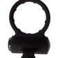 Cockring vibrant double stimulation pénis et clitoris Clit Ring silicone noir - Malesation