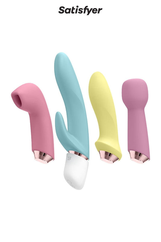 Coffret 4 accessoires intimes rechargeable et étanche Marvelous Four - Satisfyer