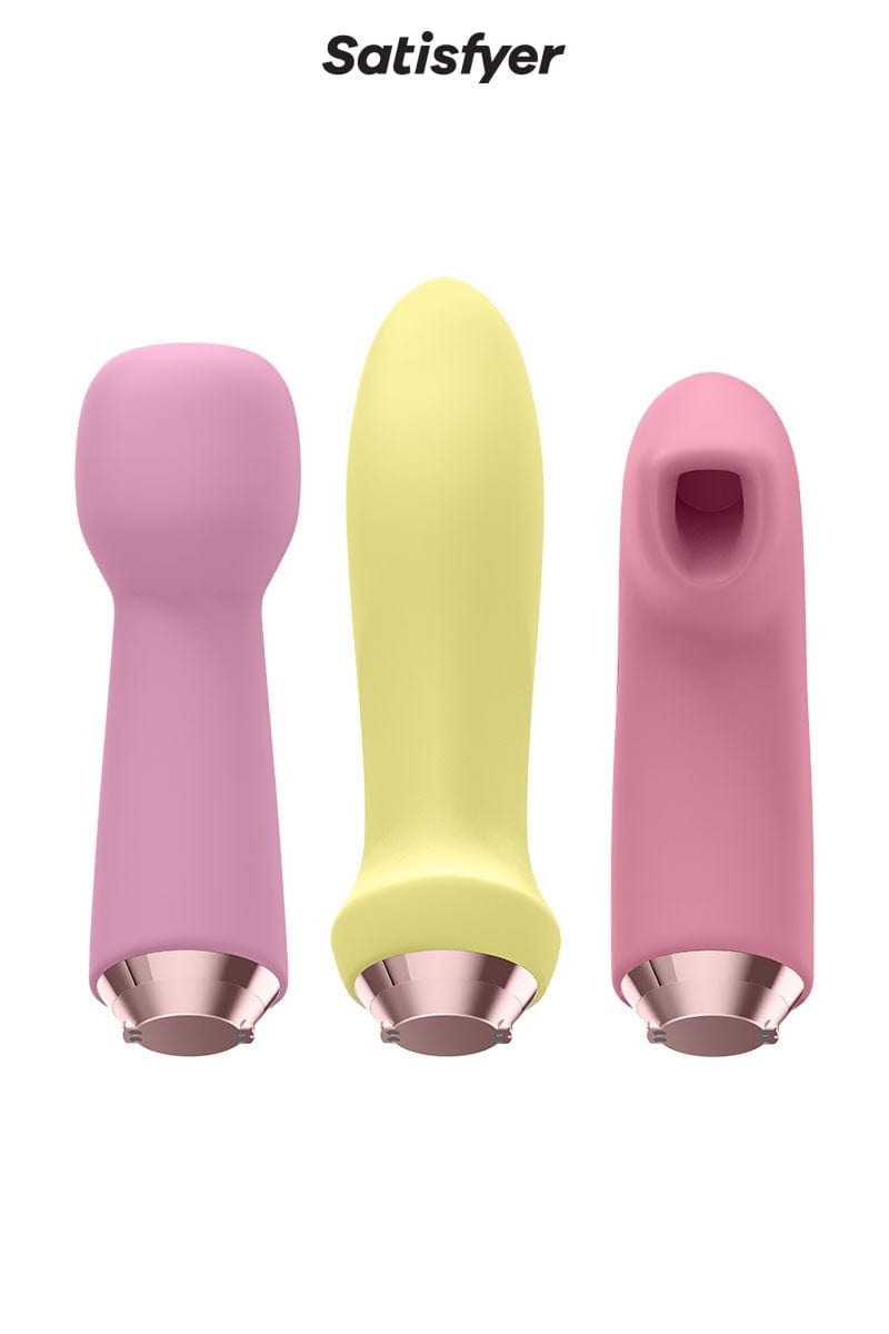 Coffret 4 accessoires intimes rechargeable et étanche Marvelous Four - Satisfyer